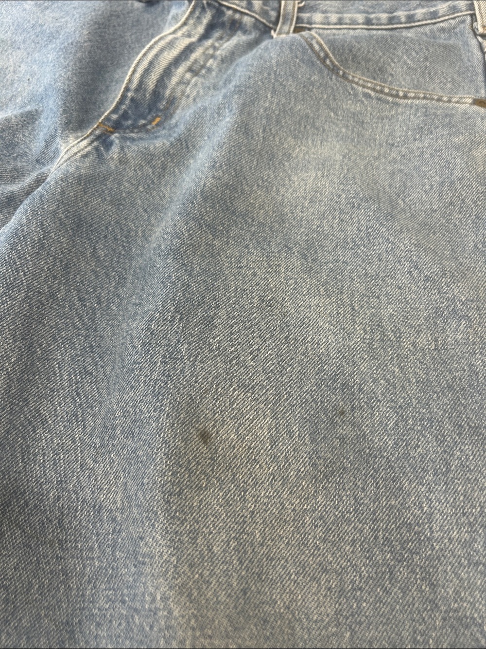 Carhartt B17 Relaxed Fit Tapered Jeans Mens 34x27 Light Wash Workwear Denim - Picture 12 of 15